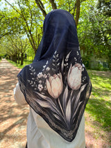 Foulard carré mousseline 110*110 cm