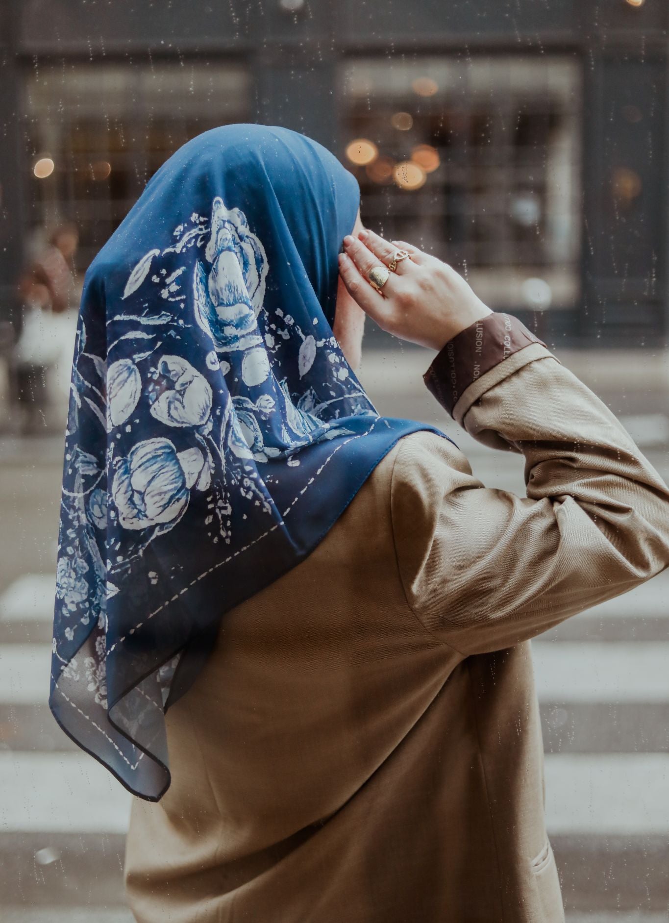 Foulard Chiffon carré 110x110 cm – Azraq Lefoulardcarré