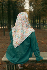 Foulard carré en satin – 110 x 110 cm (Aurore) Lefoulardcarré