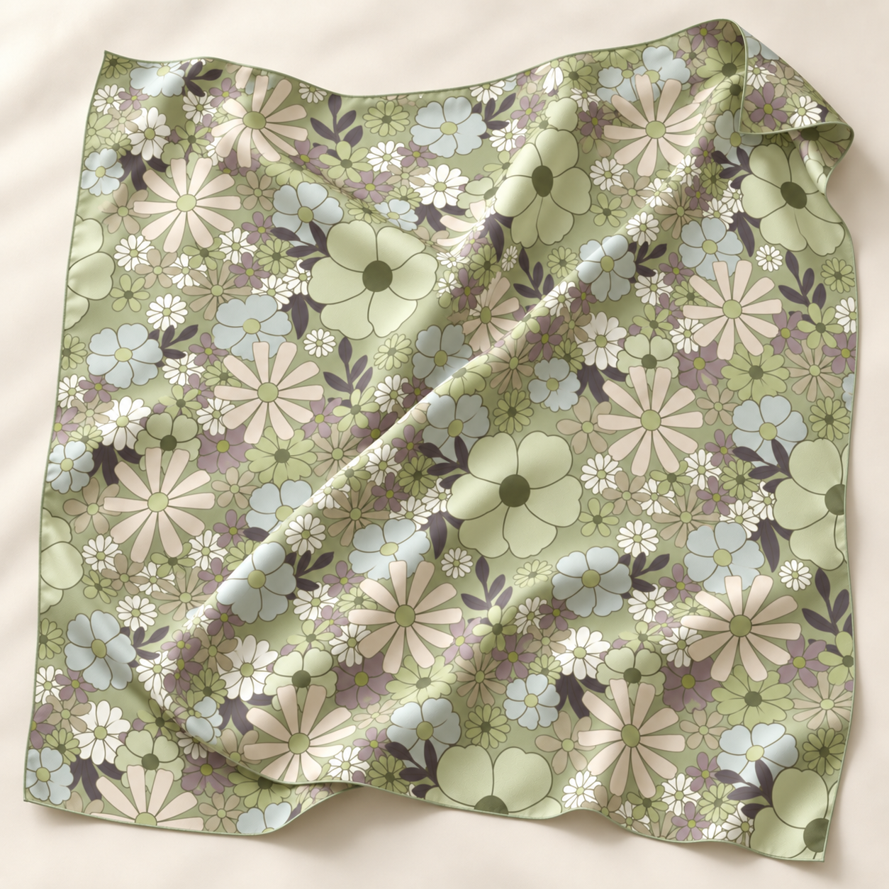 Foulard Chiffon satiné Carré 110x110 cm – RAWDA Lefoulardcarré