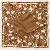 Foulard en satin carré 110x110 cm – Camélia Lefoulardcarré