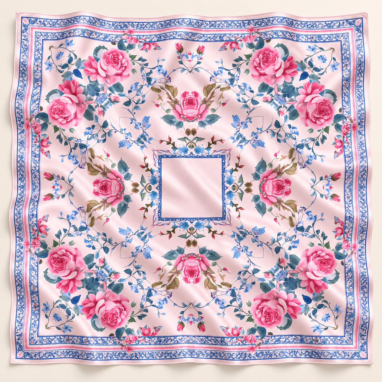 Foulard en satin carré 110x110 cm – Zahra Lefoulardcarré