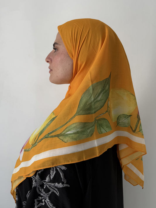 Foulard coton carré 110*110 : Zest