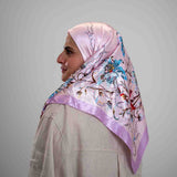 Foulard Satin Carré 90x90 cm – Élégance et Douceur (M1) Lefoulardcarré