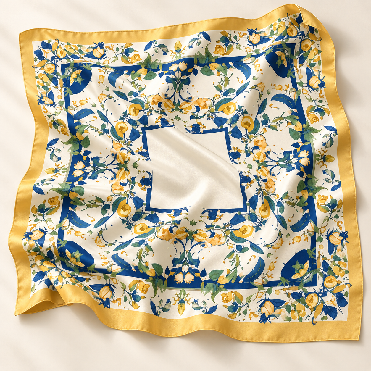 Foulard Chiffon satiné Carré 110x110 cm – Shams Lefoulardcarré