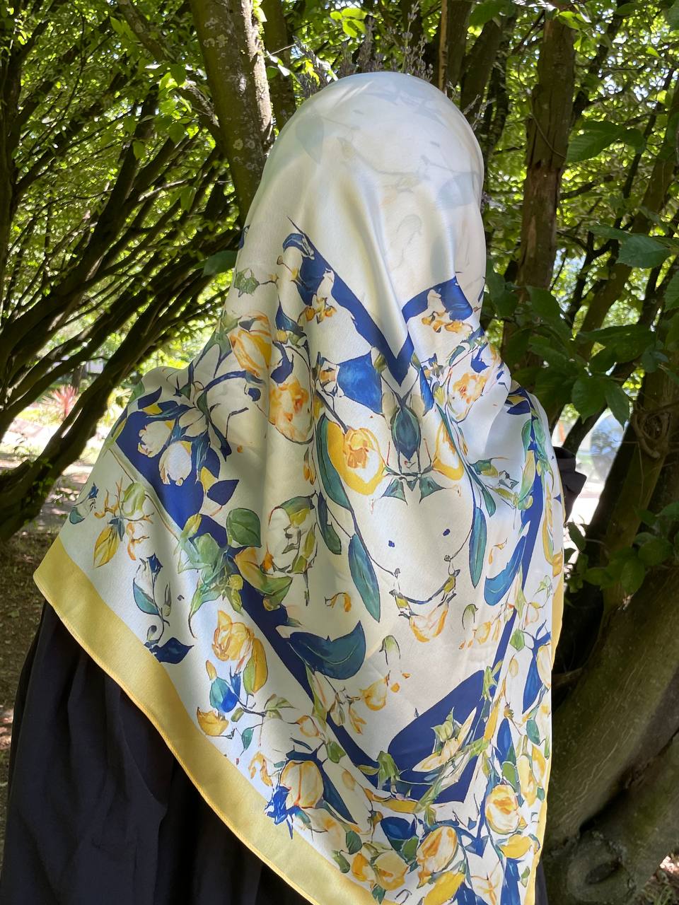 Foulard Chiffon satiné Carré 110x110 cm – Shams Lefoulardcarré