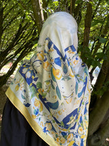 Foulard Chiffon satiné Carré 110x110 cm – Shams Lefoulardcarré