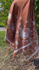 Foulard en satin carré 110x110 cm – Camélia