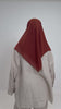 Foulard Mousseline Carré 110x110 cm – Chic et Aérien (Brique)