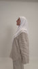 Foulard Mousseline Carré 110x110 cm – Chic et Aérien (Blanc)