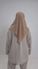 Foulard Mousseline Carré 110x110 cm – Chic et Aérien (Beige)